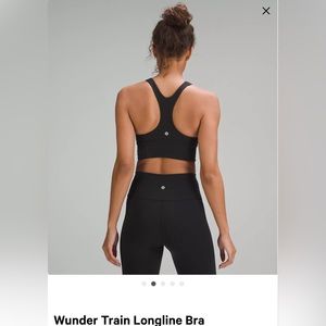 Lululemon Wunder Train Longline Sports Bra. Medium support. Size 10.